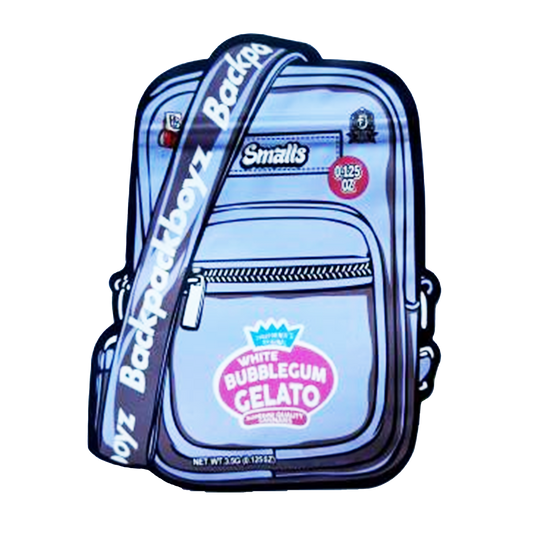 3.5g Shaped Mylar Bag - Backpack Boyz White Bubblegum Gelato (50 Count)