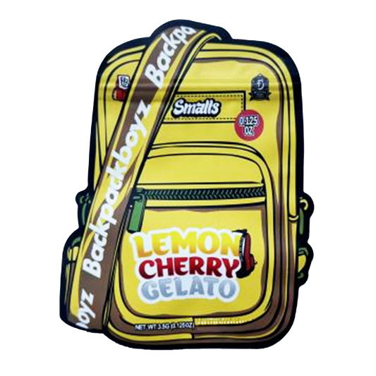 3.5g Shaped Mylar Bag - Backpack Boyz Lemon Cherry Gelato (50 Count)