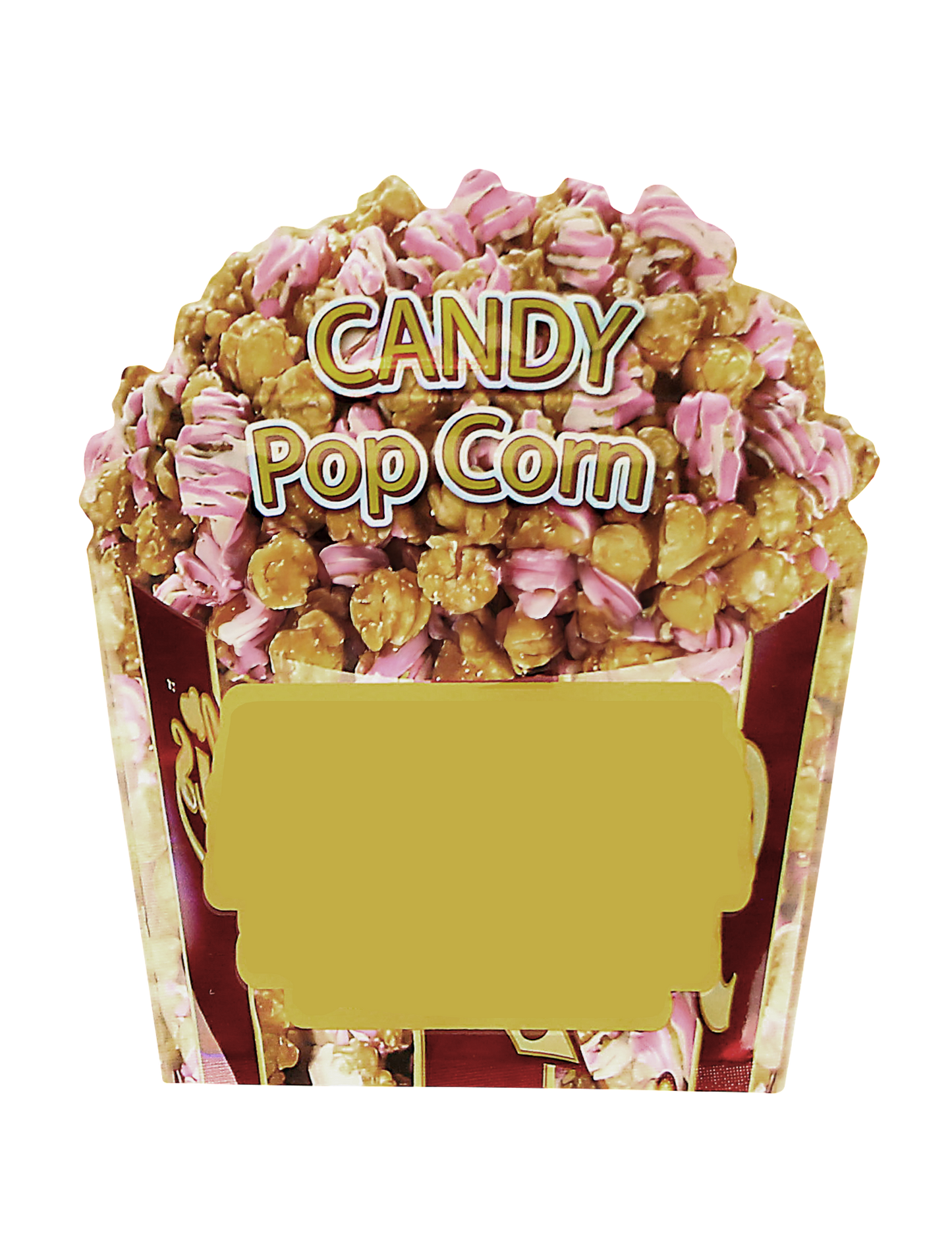 3.5g Shaped Mylar Bag - Zabores Candy Popcorn (50 Count)