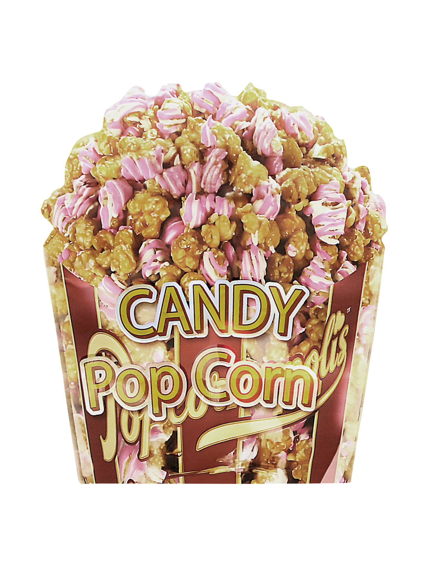 3.5g Shaped Mylar Bag - Zabores Candy Popcorn (50 Count)