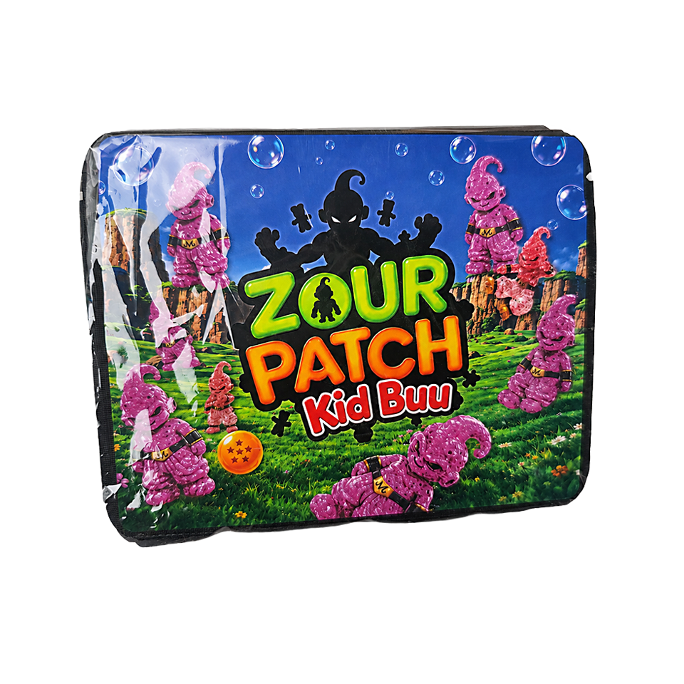 32 Pack – 7g Exotic Thick Sticker Mylar Bags – Premium Smell Proof - Zour Patch Kid Buu