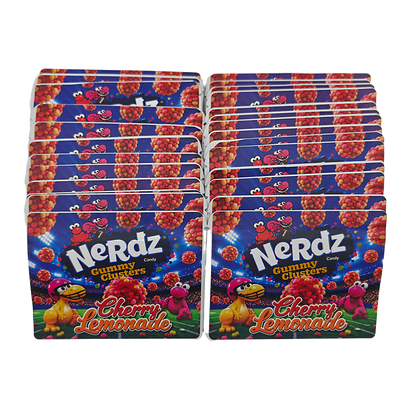32 Pack – 7g Exotic Thick Sticker Mylar Bags – Premium Smell Proof - Nerdz Cherry Lemonade