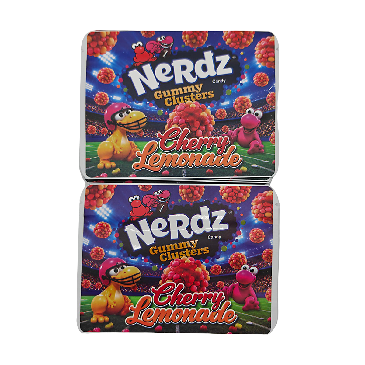 32 Pack – 7g Exotic Thick Sticker Mylar Bags – Premium Smell Proof - Nerdz Cherry Lemonade