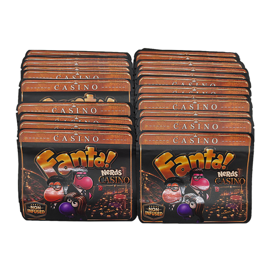 32 Pack – 7g Exotic Thick Sticker Mylar Bags – Premium Smell Proof - Fanta Nerds Casino
