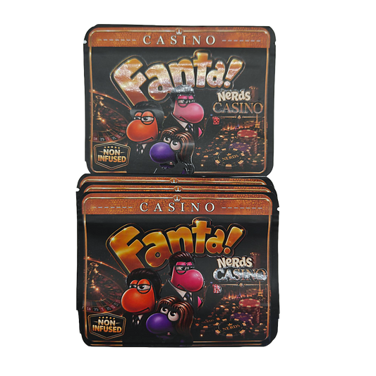 32 Pack – 7g Exotic Thick Sticker Mylar Bags – Premium Smell Proof - Fanta Nerds Casino