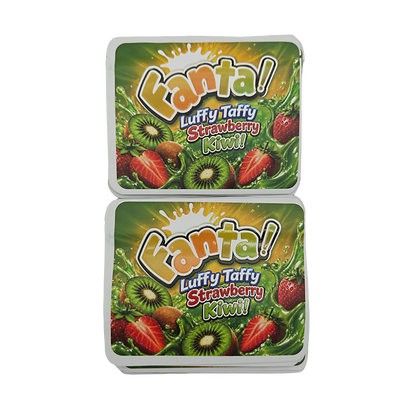 32 Pack – 7g Exotic Thick Sticker Mylar Bags – Premium Smell Proof - Fanta Luffy Taffy Strawberry Kiwi