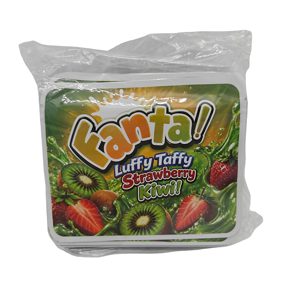 32 Pack – 7g Exotic Thick Sticker Mylar Bags – Premium Smell Proof - Fanta Luffy Taffy Strawberry Kiwi