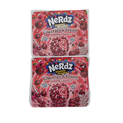 32 Pack – 7g Exotic Thick Sticker Mylar Bags – Premium Smell Proof - Nerdz Cherries & Cream