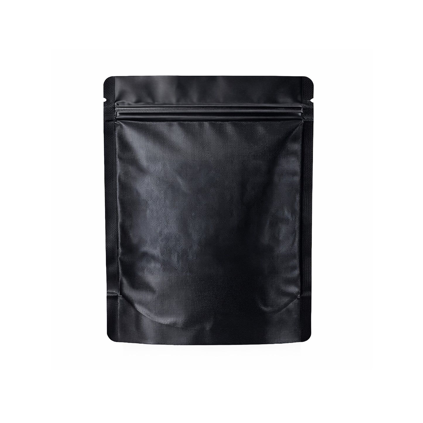 50 Pack – 14g Solid Color Mylar Bags with Oval Window - Black