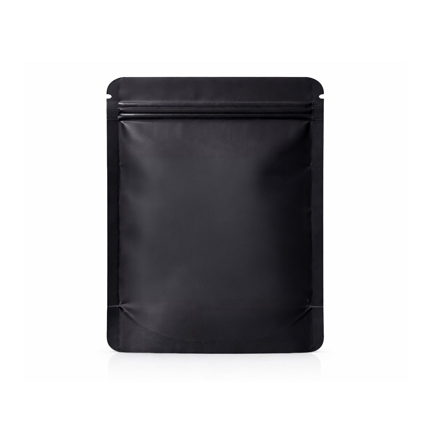 50 Pack – 14g Solid Color Mylar Bags with Square Window - Black