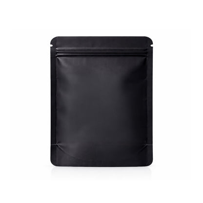 50 Pack – 14g Solid Color Mylar Bags with Square Window - Black