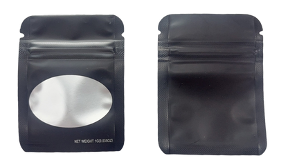 Solid Color Zip-Seal Foil Pouches (2"x3.25") Oval Style Selection (100 Count)