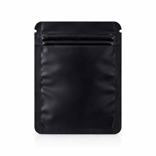 100 Pack - Mini Solid Color Zip-Seal Foil Pouches (2.6"x3.") Square Style Selection