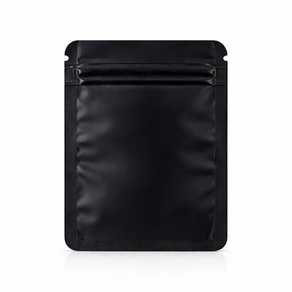 100 Pack - Mini Solid Color Zip-Seal Foil Pouches (2.6"x3.") Square Style Selection