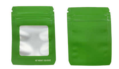 Solid Color Zip-Seal Foil Pouches (2"x3.25") Square Style Selection (100 Count)