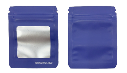 Solid Color Zip-Seal Foil Pouches (2"x3.25") Square Style Selection (100 Count)
