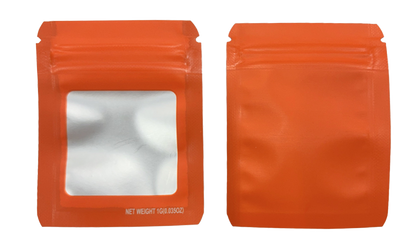 Solid Color Zip-Seal Foil Pouches (2"x3.25") Square Style Selection (100 Count)