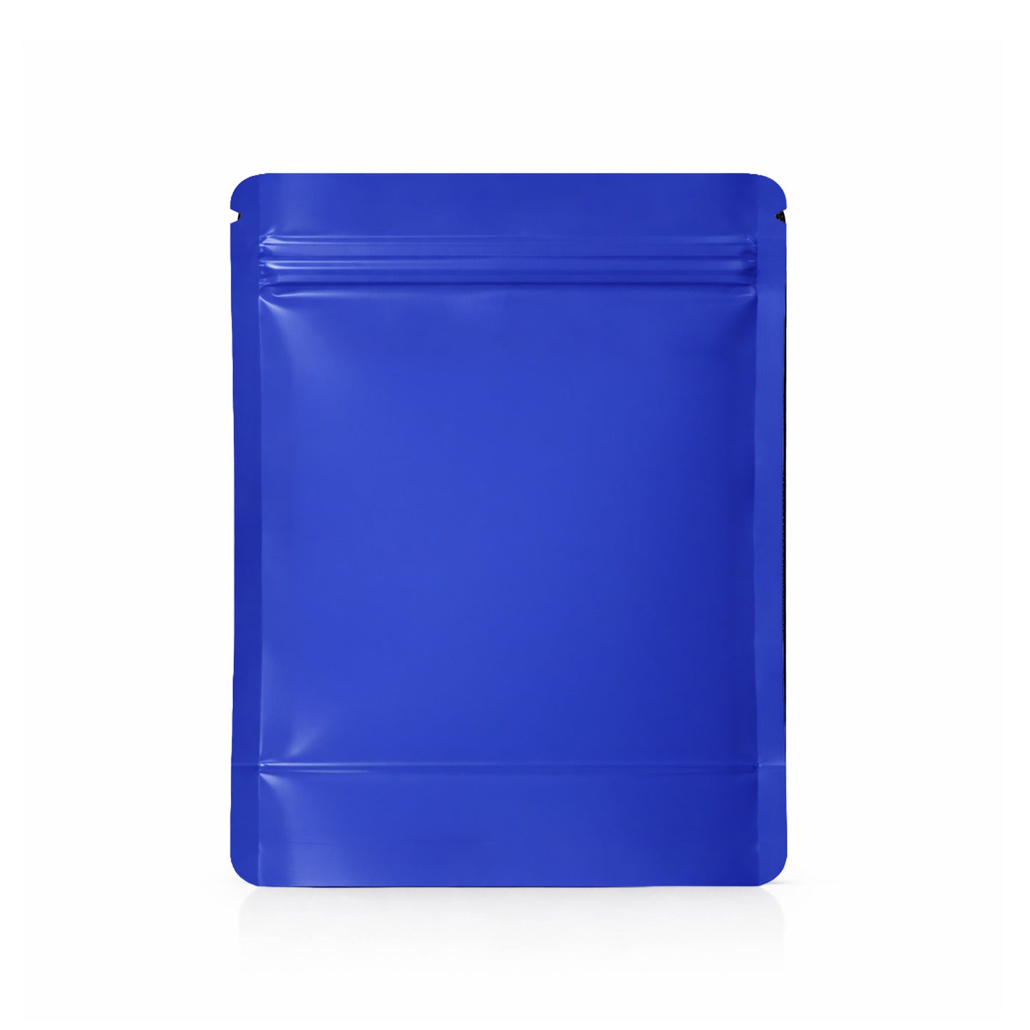 25 Pack – 1lb Solid Color Mylar Bags with Oval Window - Blue