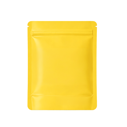 25 Pack – 1lb Solid Color Mylar Bags with Oval Window - Yellow
