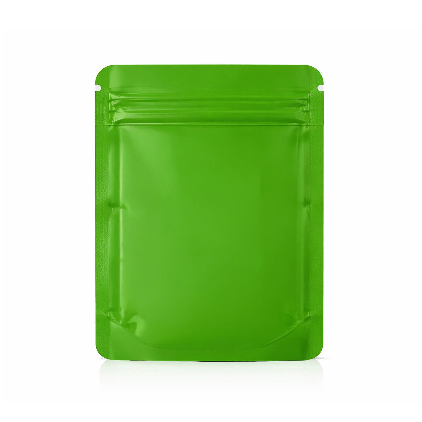 25 Pack – 1lb Solid Color Mylar Bags with Square Window - Green