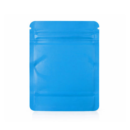 25 Pack – 1lb Solid Color Mylar Bags with Square Window - Light Blue