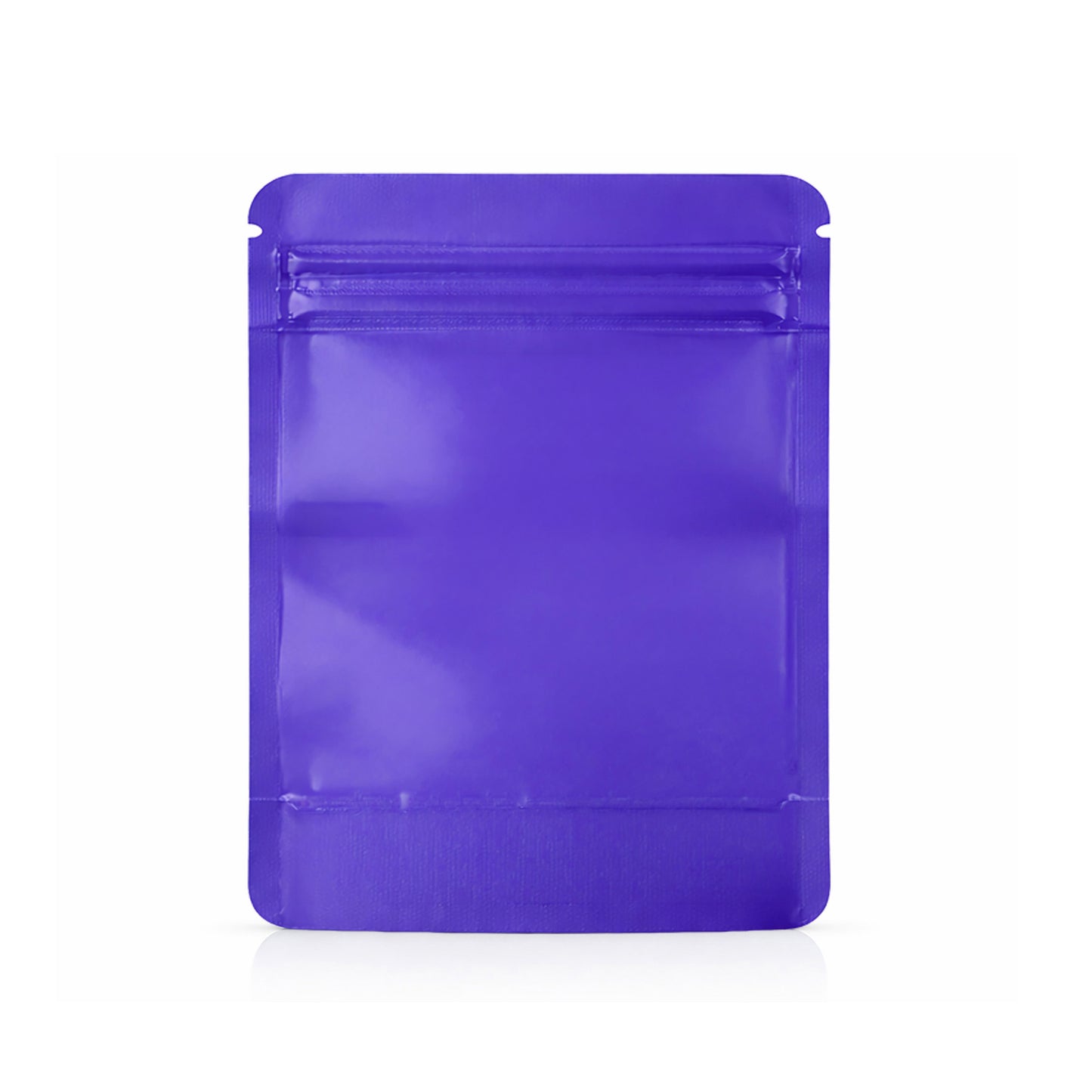 25 Pack – 1lb Solid Color Mylar Bags with Square Window - Purple