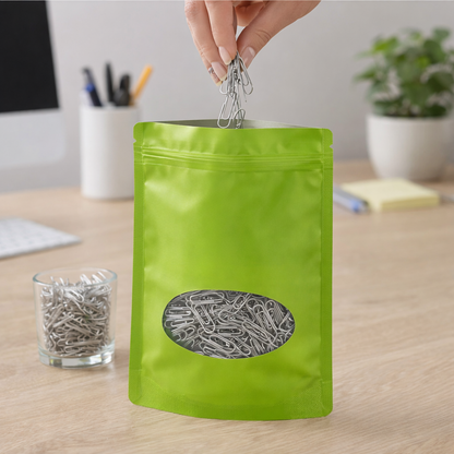 Solid Color Zip-Seal Foil Pouches (5"x8") Square Style Selection (50 Count)