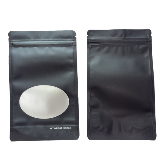 1oz Solid Color Mylar Storage Bag - Grey (50 Count)