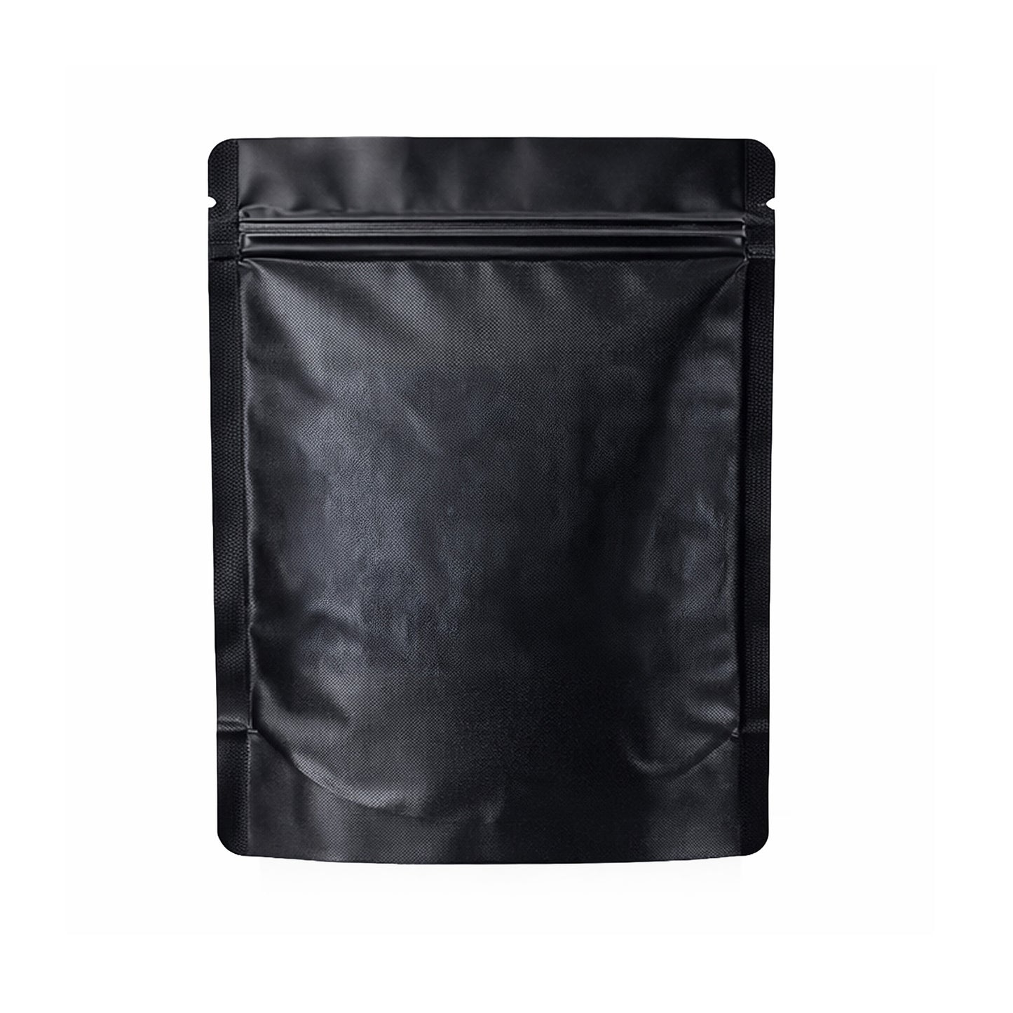 50 Pack – 28g Solid Color Mylar Bags with Oval Window - Black