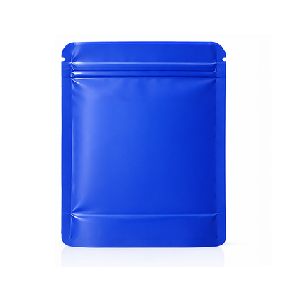 50 Pack – 28g Solid Color Mylar Bags with Oval Window - Royal Blue