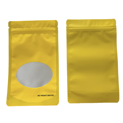 1oz Solid Color Mylar Storage Bag - Gold (50 Count)