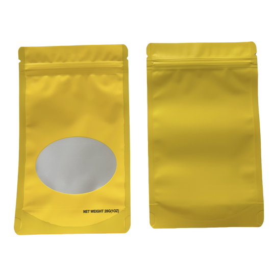 1oz Solid Color Mylar Storage Bag - Gold (50 Count)