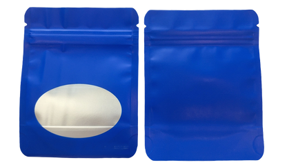 Solid Color Zip-Seal Foil Pouches (4"x6") Oval Window Selection (50 Count)