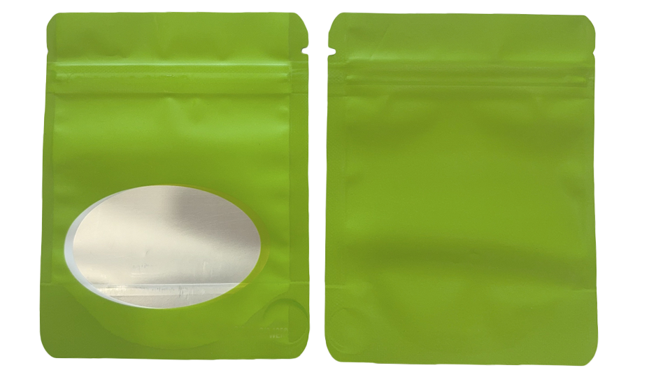Solid Color Zip-Seal Foil Pouches (4"x6") Oval Window Selection (50 Count)