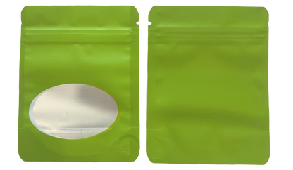 Solid Color Zip-Seal Foil Pouches (4"x6") Oval Window Selection (50 Count)