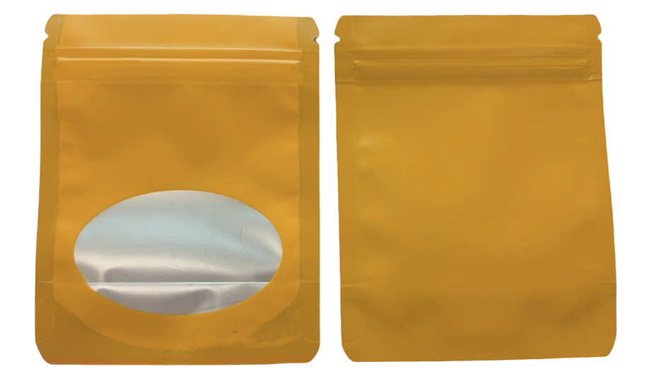 Solid Color Zip-Seal Foil Pouches (4"x6") Oval Window Selection (50 Count)