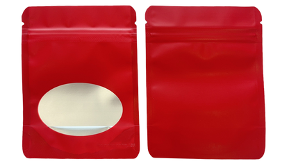 Solid Color Zip-Seal Foil Pouches (4"x6") Oval Window Selection (50 Count)