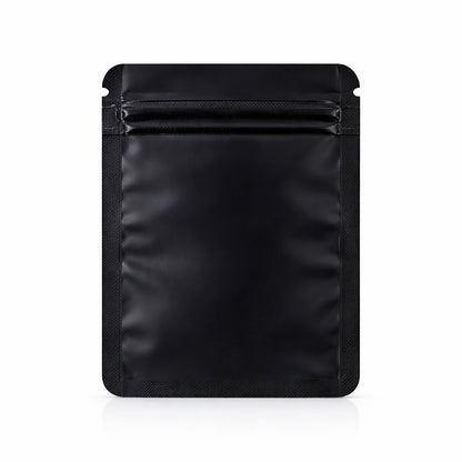 50 Pack - Small Solid Color Zip-Seal Foil Pouches (4"x5") Square Style Selection