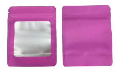 Solid Color Zip-Seal Foil Pouches (4"x6") Square Style Selection (50 Count)
