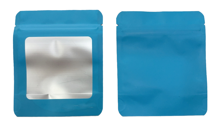 Solid Color Zip-Seal Foil Pouches (4"x6") Square Style Selection (50 Count)