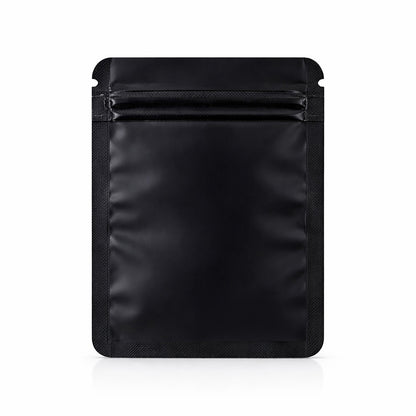 50 Pack - Small Solid Color Zip-Seal Foil Pouches (4" x 5")  12 Color Options