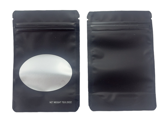 7g Solid Color Mylar Storage Bag - Grey (50 Count)