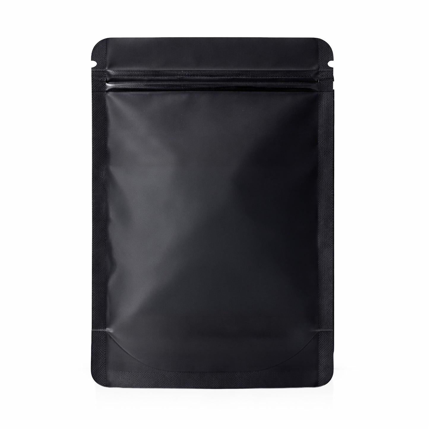 50 Pack – 7g Solid Color Mylar Bags with Oval Window - Black