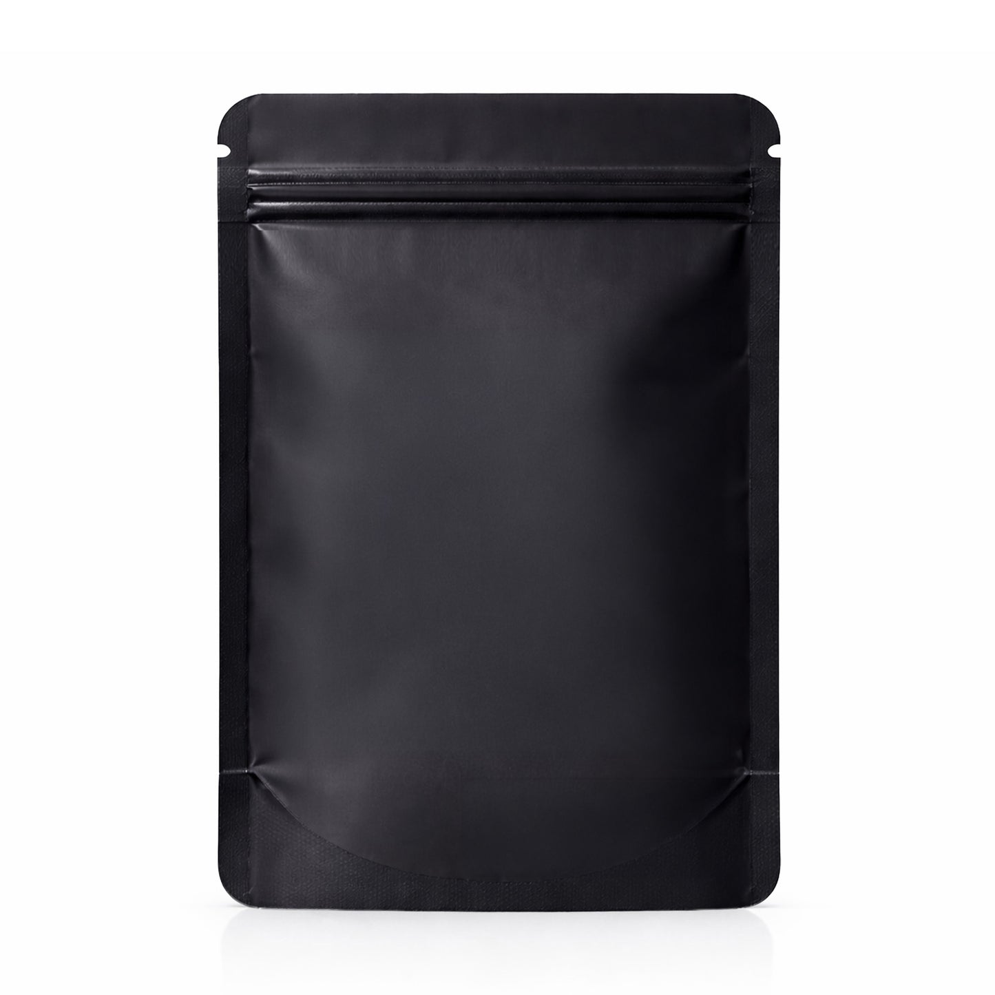 50 Pack – 7g Solid Color Mylar Bags with Square Window - Black