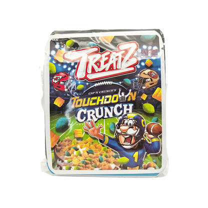 25 Pack - 3.5g Thick Sticker Mylar Bags Premium Smell Proof Packaging  | Treatz Crunch Collection