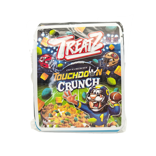 25 Pack - 3.5g Thick Sticker Mylar Bags Premium Smell Proof Packaging  | Treatz Crunch Collection