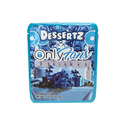 25 Pack - 3.5g Thick Sticker Mylar Bags Premium Smell Proof Packaging  | Dessertz Collection