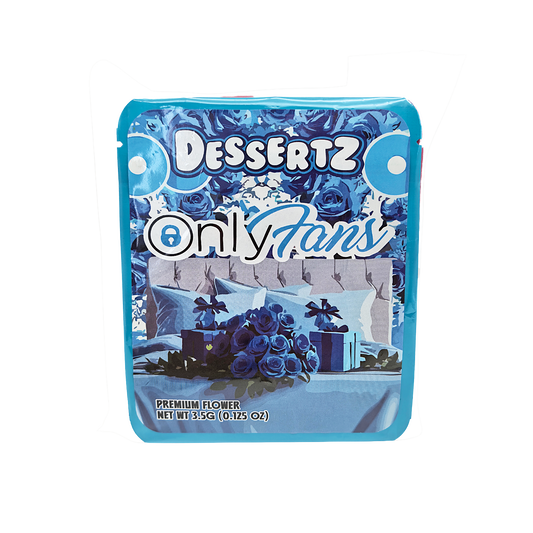 25 Pack - 3.5g Thick Sticker Mylar Bags Premium Smell Proof Packaging  | Dessertz Collection