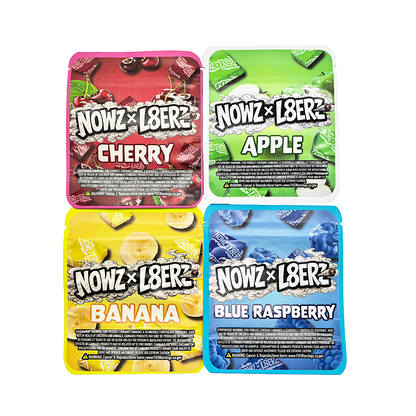 25 Pack - 3.5g Thick Sticker Mylar Bags Premium Smell Proof Packaging  | Now & Later Candy Collection