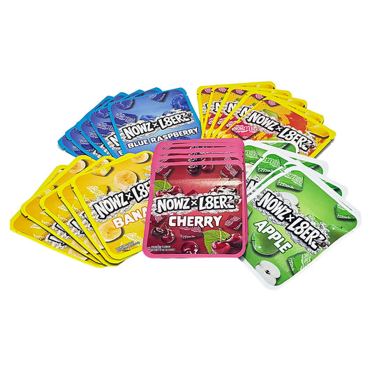 25 Pack 3.5g Thick Sticker Mylar Bags Premium Smell Proof Packaging Mix  | Now & Later Candy Collection